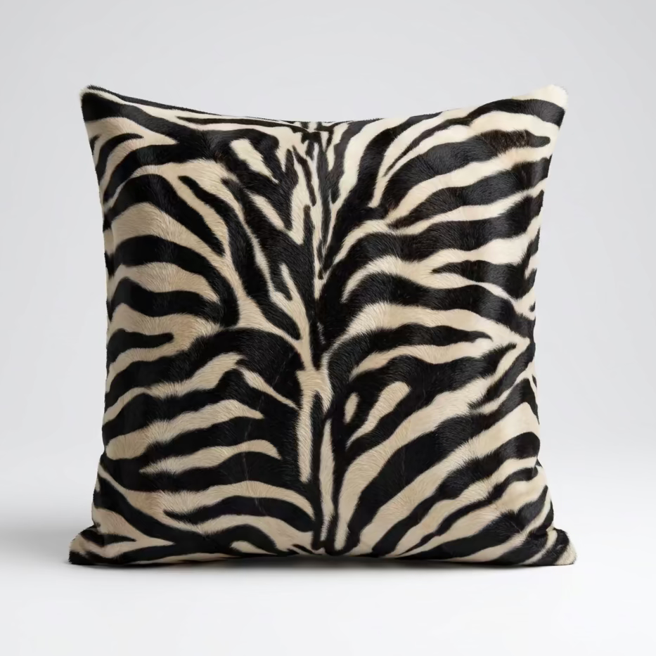 Kuddfodral Zebra Konstpäls