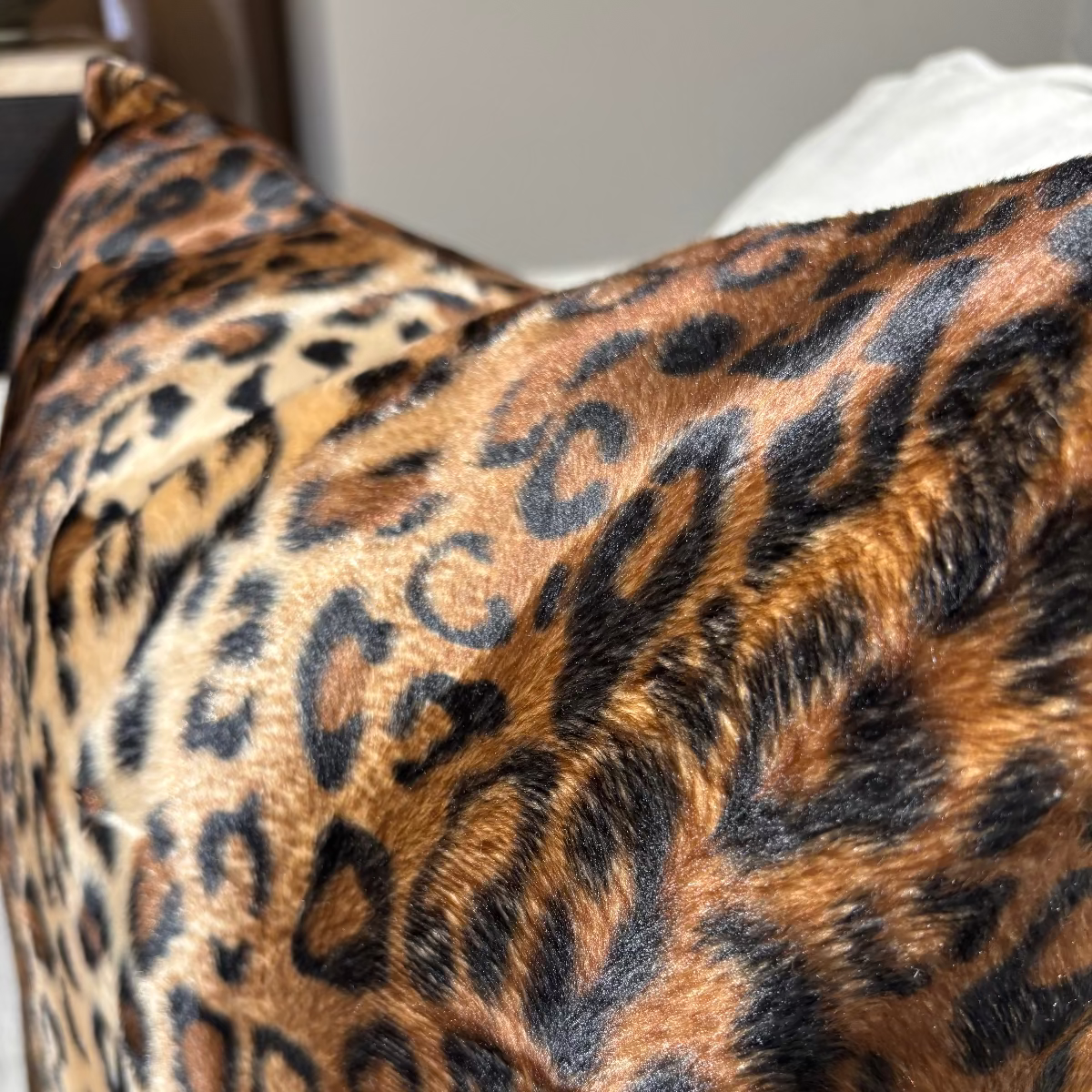 Kuddfodral Leopard Konstpäls