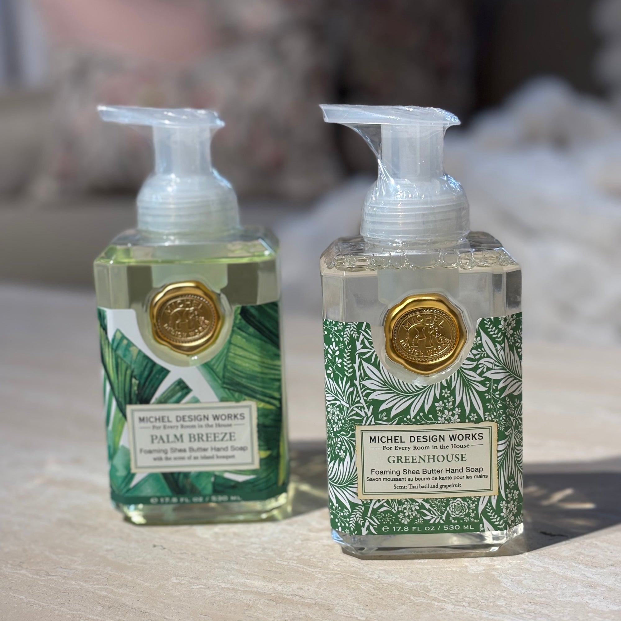 Skumtvål Palm Breeze &amp; Greenhouse - MICHEL DESIGN WORKS (2-pack)
