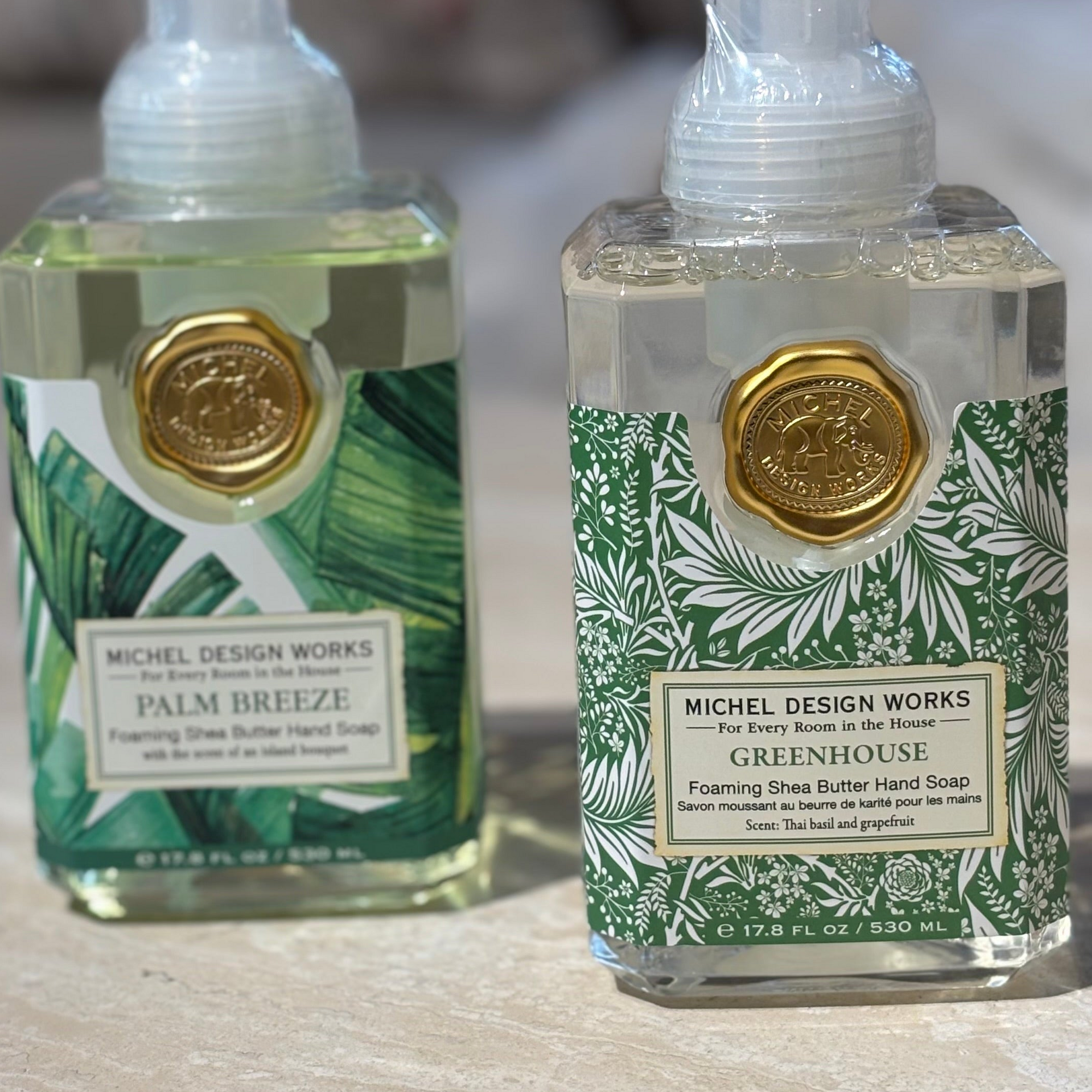 Skumtvål Palm Breeze &amp; Greenhouse - MICHEL DESIGN WORKS (2-pack)