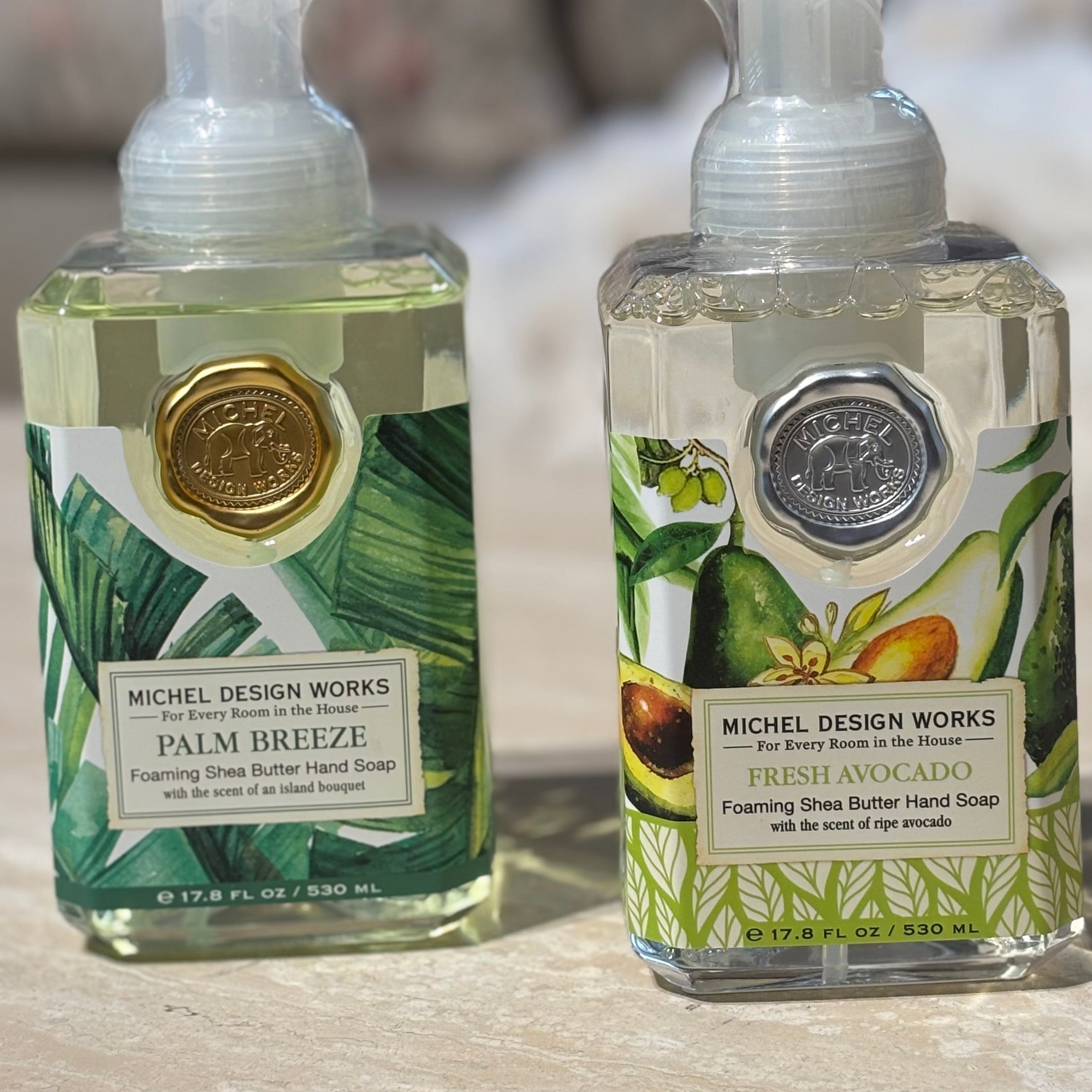 Skumtvål Palm Breeze &amp; Fresh Avocado - MICHEL DESIGN WORKS (2-pack)