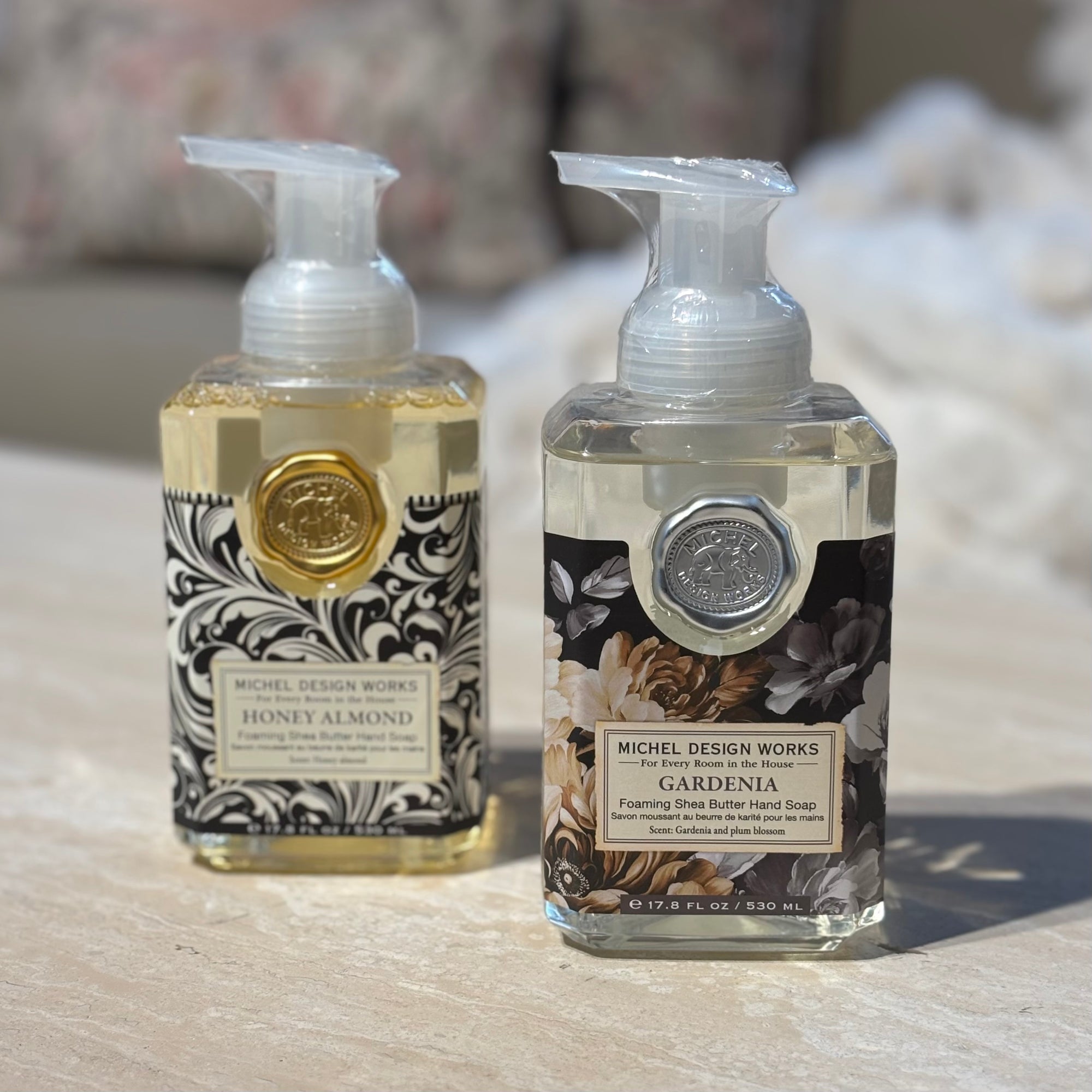 Skumtvål Honey Almond &amp; Gardenia - MICHEL DESIGN WORKS (2-pack)