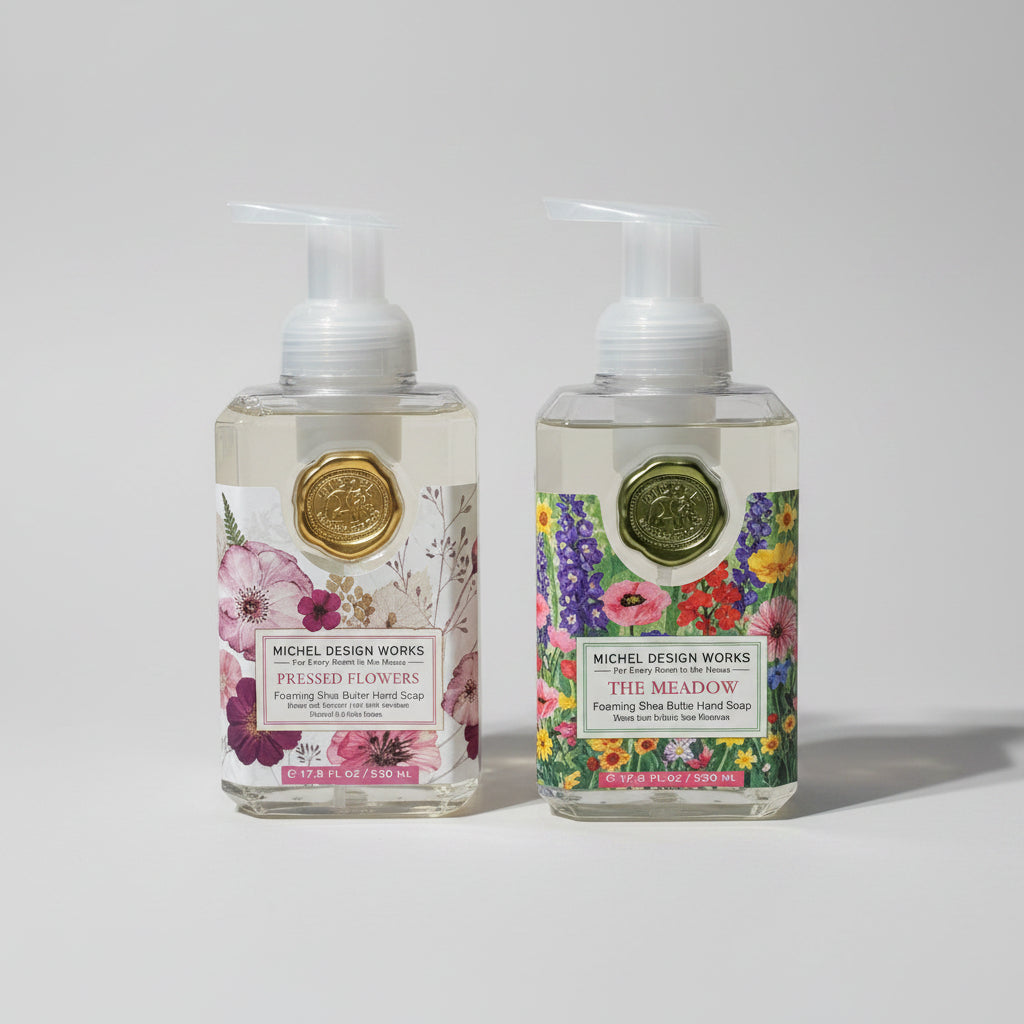 Skumtvål Pressed Flowers &amp; The Meadow - MICHEL DESIGN WORKS (2-pack)