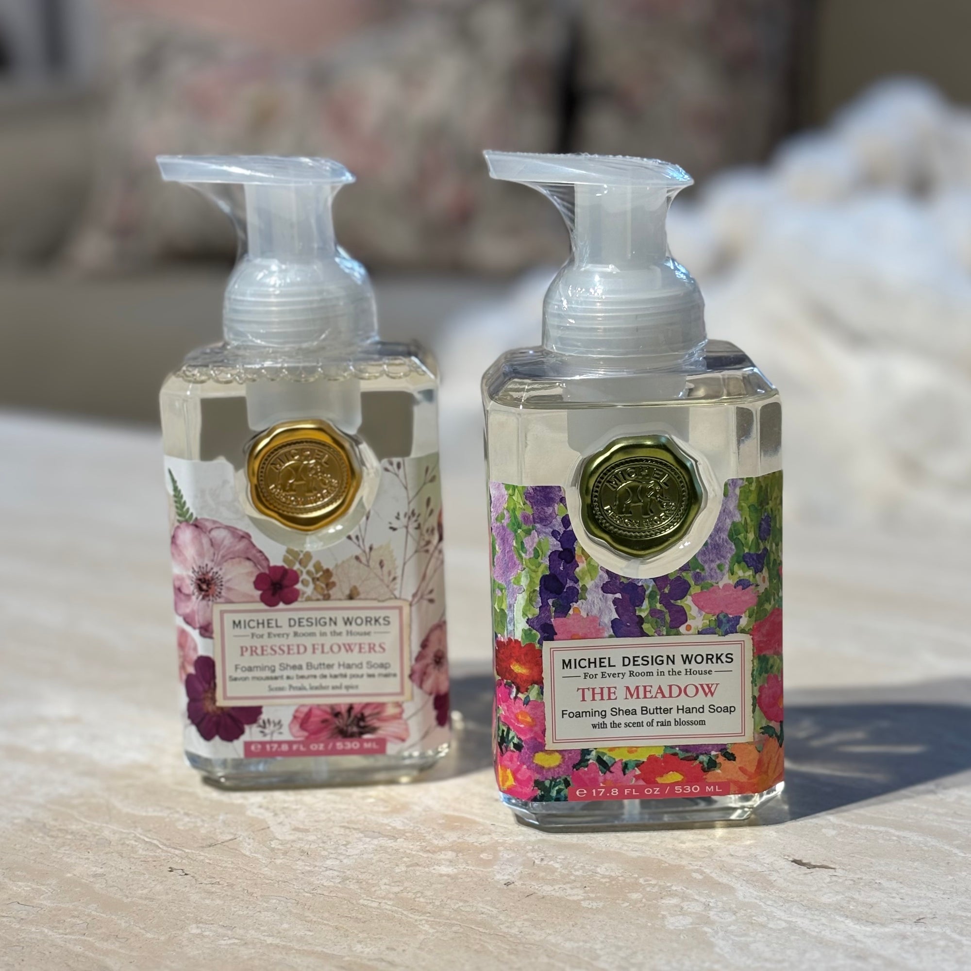Skumtvål Pressed Flowers &amp; The Meadow - MICHEL DESIGN WORKS (2-pack)