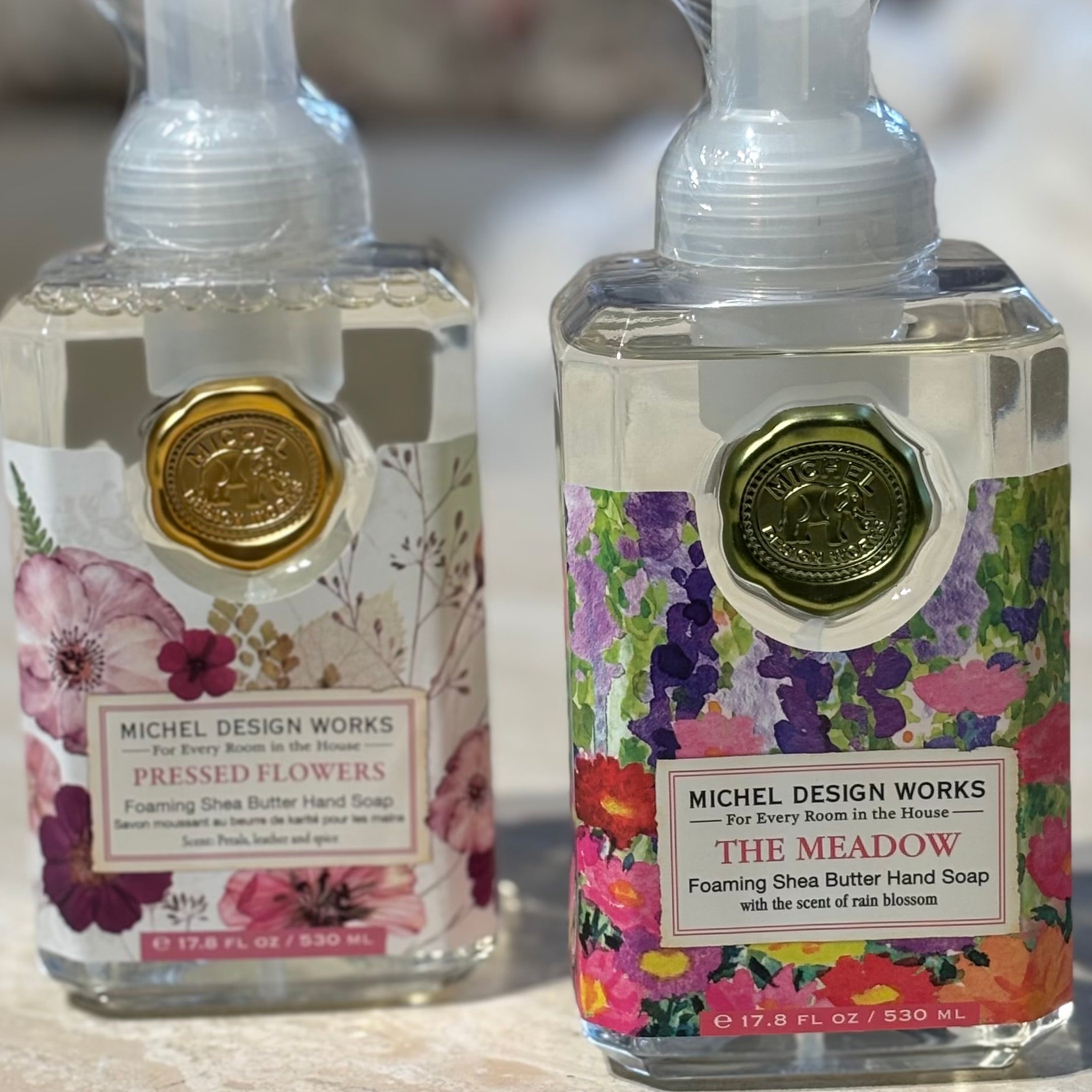 Skumtvål Pressed Flowers &amp; The Meadow - MICHEL DESIGN WORKS (2-pack)
