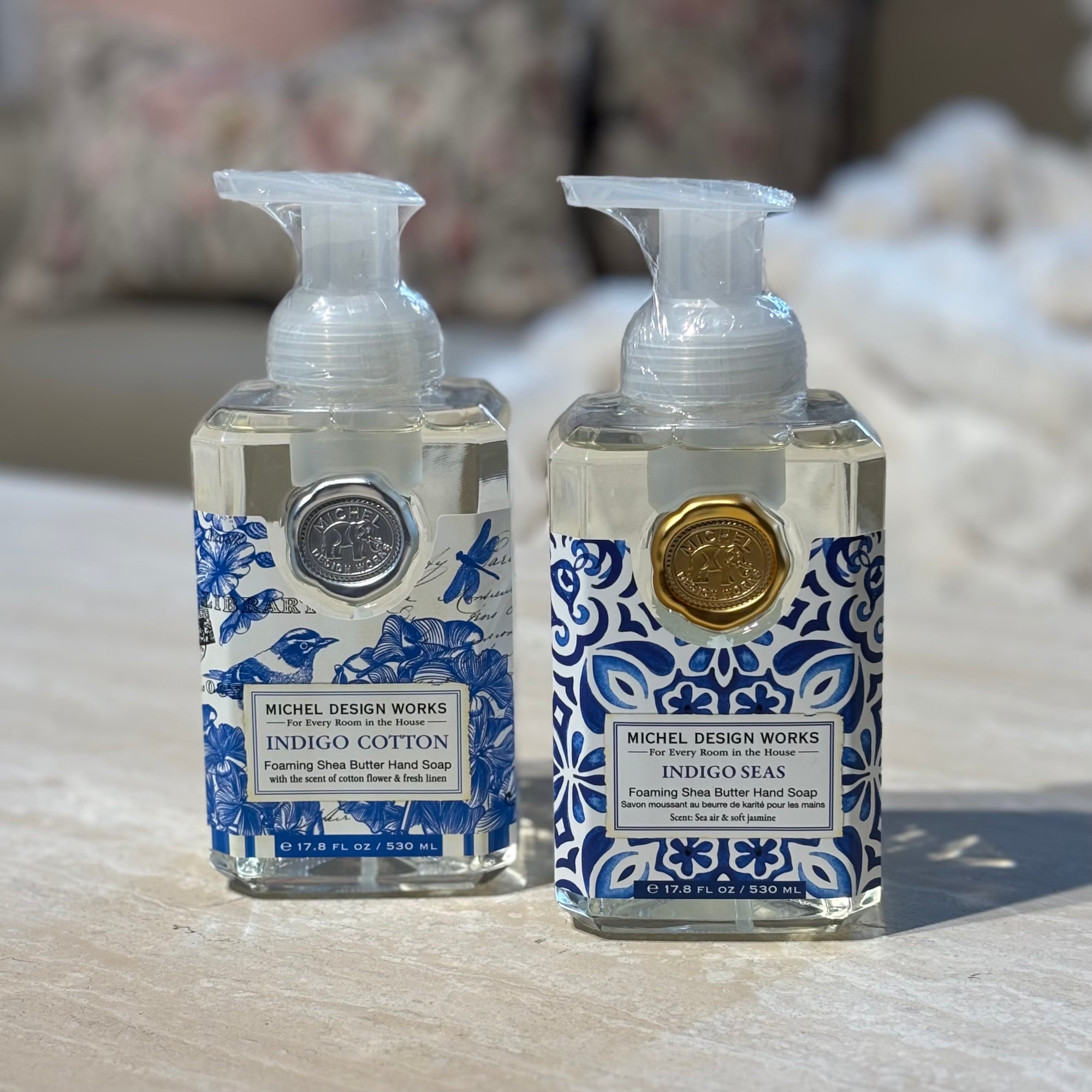 Skumtvål Indigo Cotton &amp; Indigo Sees - MICHEL DESIGN WORKS (2-pack)