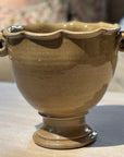 Kruka saffran glaserad keramik (två storlekar H 20/27 cm)