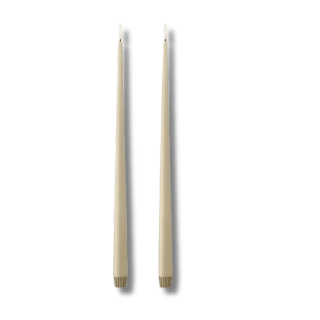 ESTER &amp; ERIK LED ljus 2 pack PALE GINGER 40 CM