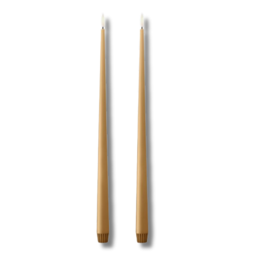 ESTER &amp; ERIK LED ljus 2 pack ALMOND BUTTER 40 CM
