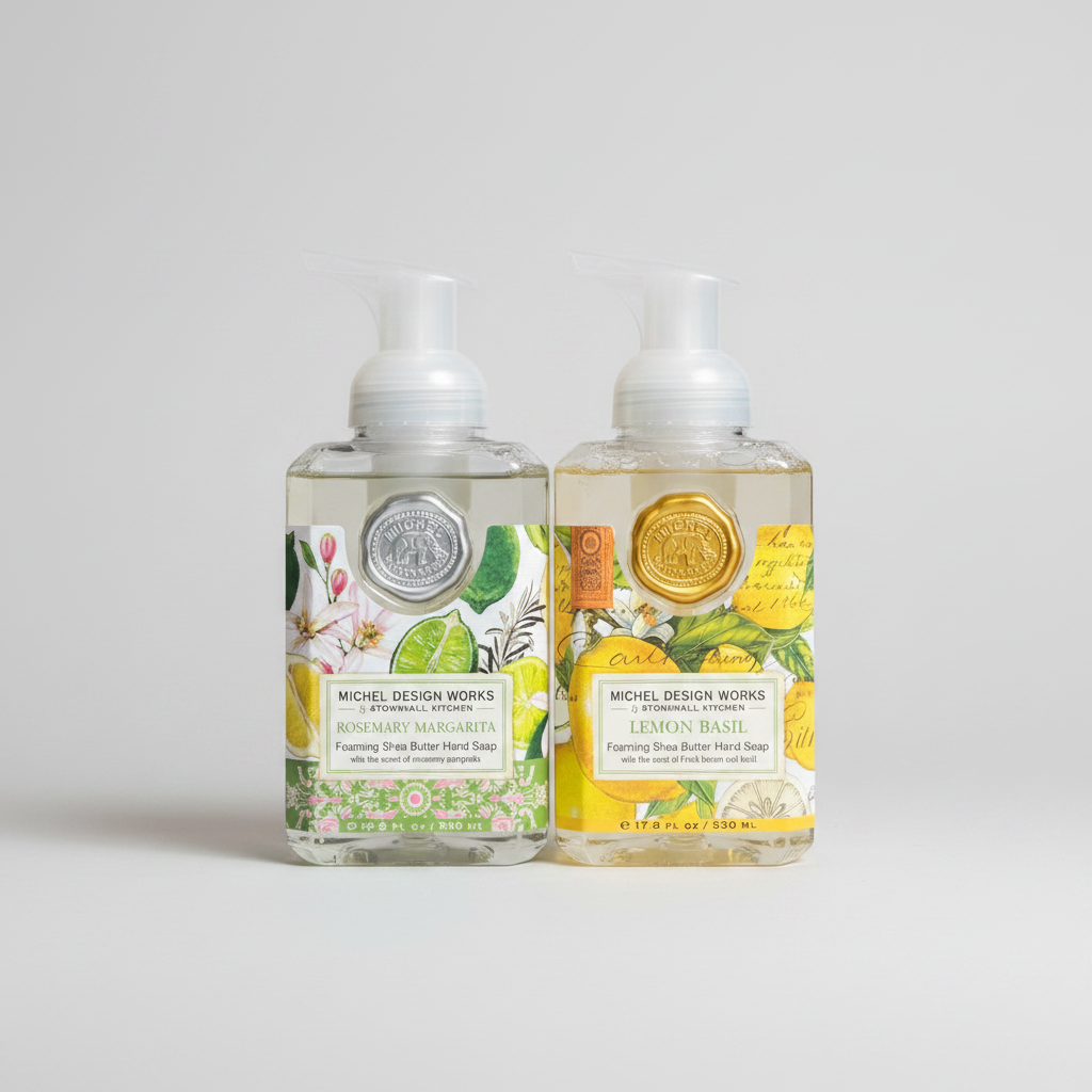 Skumtvål Rosemary Margarita &amp; Lemon Basil MICHEL DESIGN WORKS (2-Pack)
