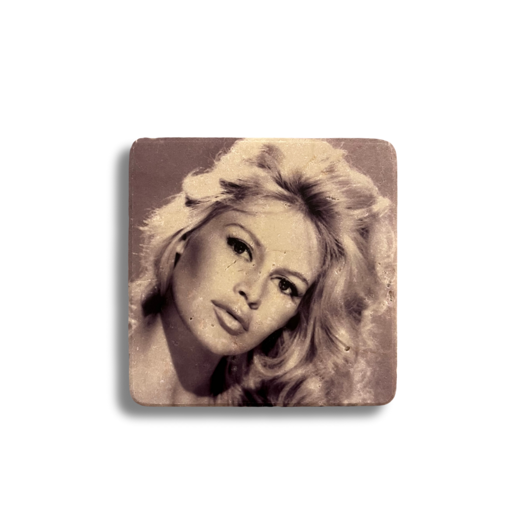 Glasunderlägg Brigitte Bardot