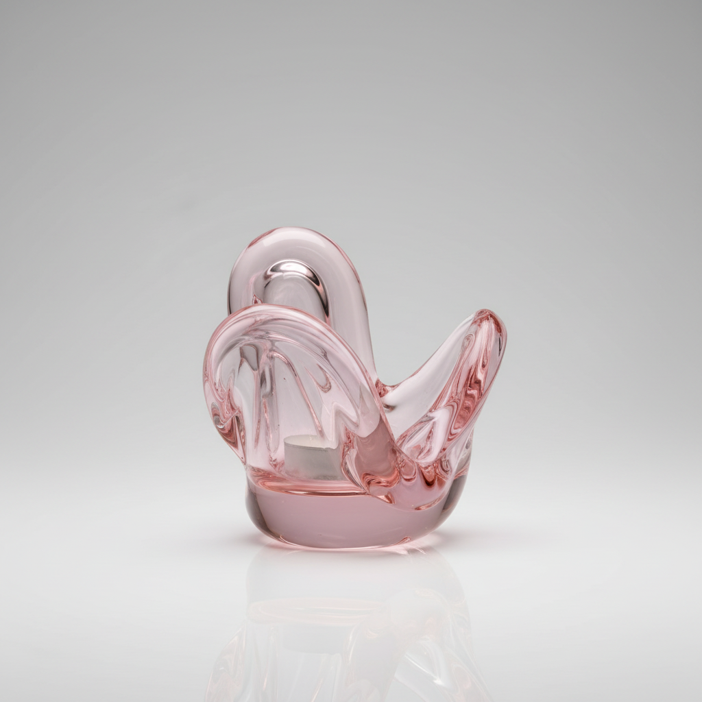 Ljuslykta Lea Clear Pink