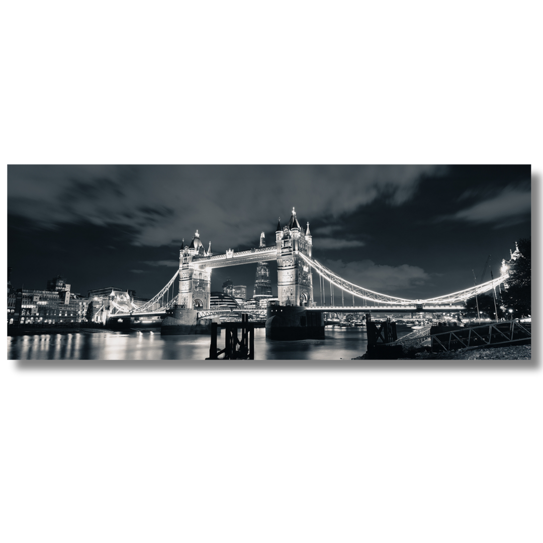 Tavla Aluminium art White &amp; Black