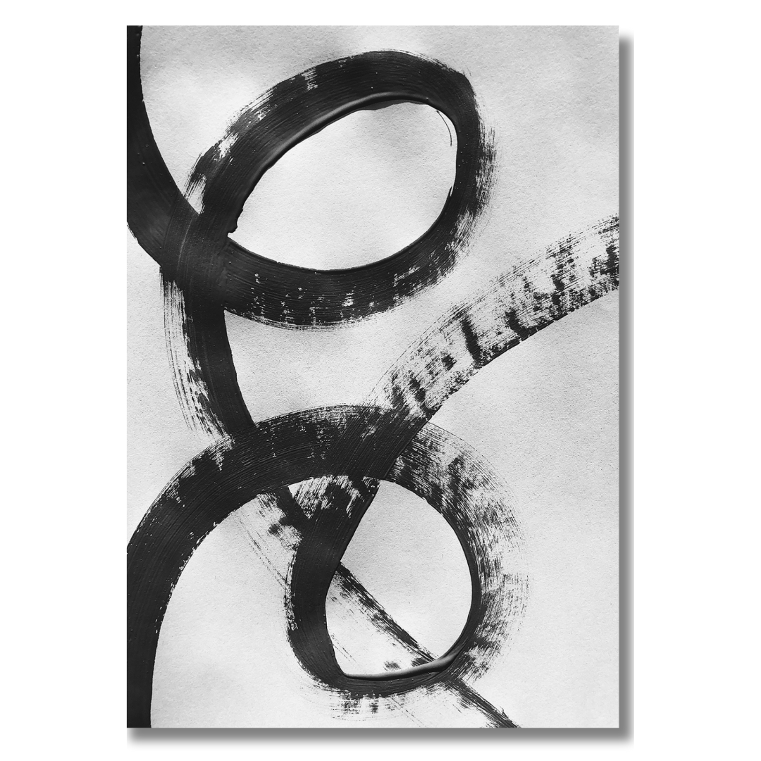 Tavla Aluminium art Black&amp;White 3