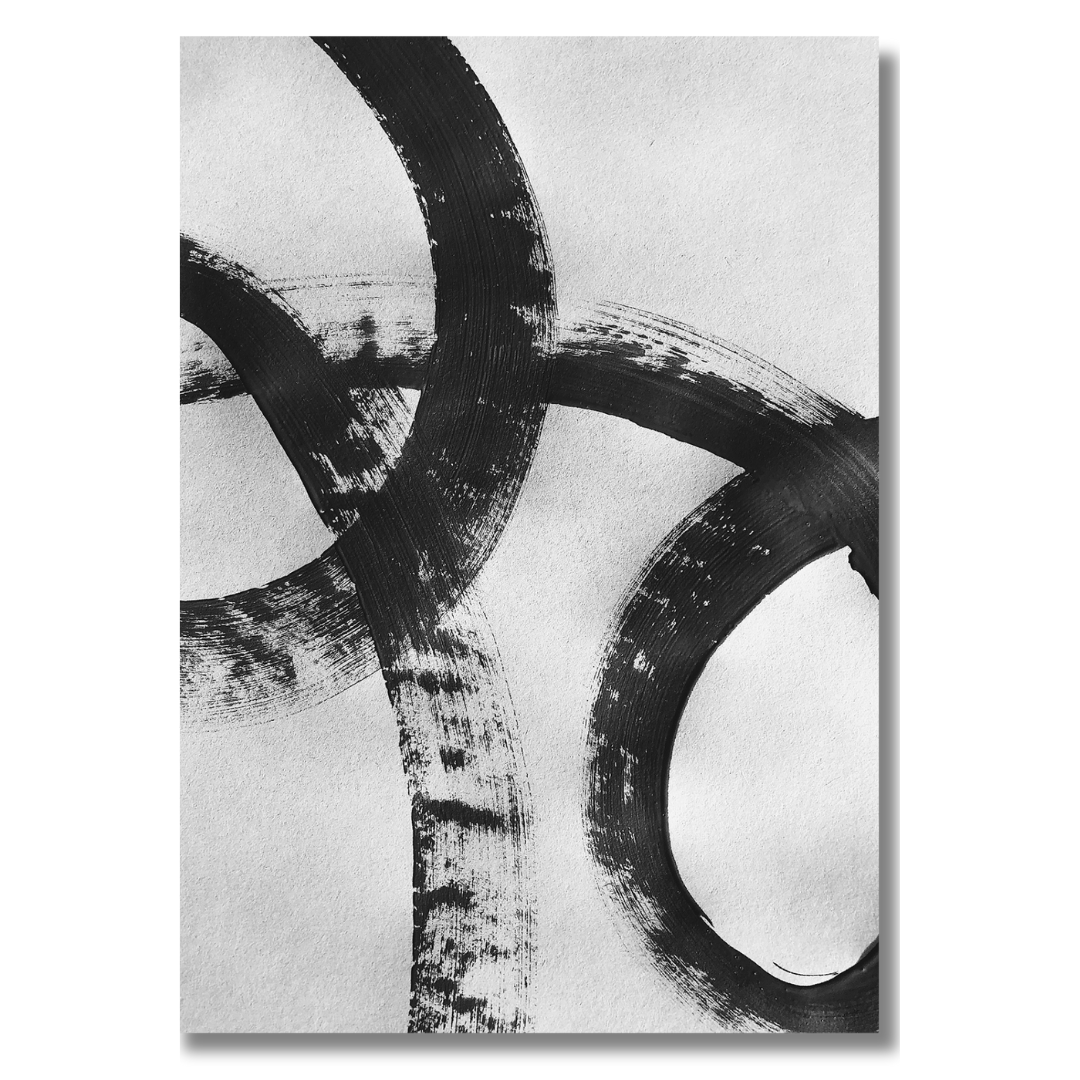 Tavla Aluminium art Black&amp;White 2
