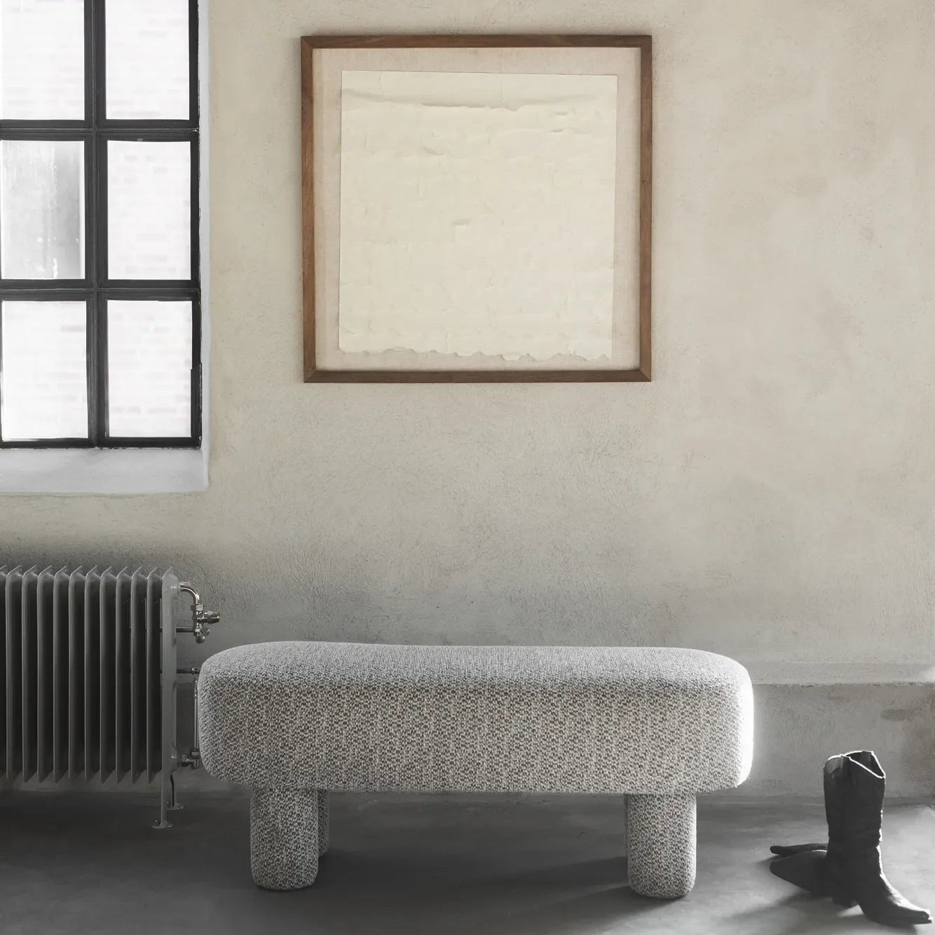 Sittpuff Grå 120x40x48 cm