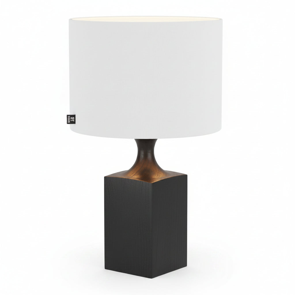 Woody bordslampa svart/vit