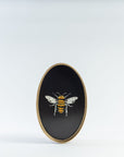 Bricka Handmålad Black Bee