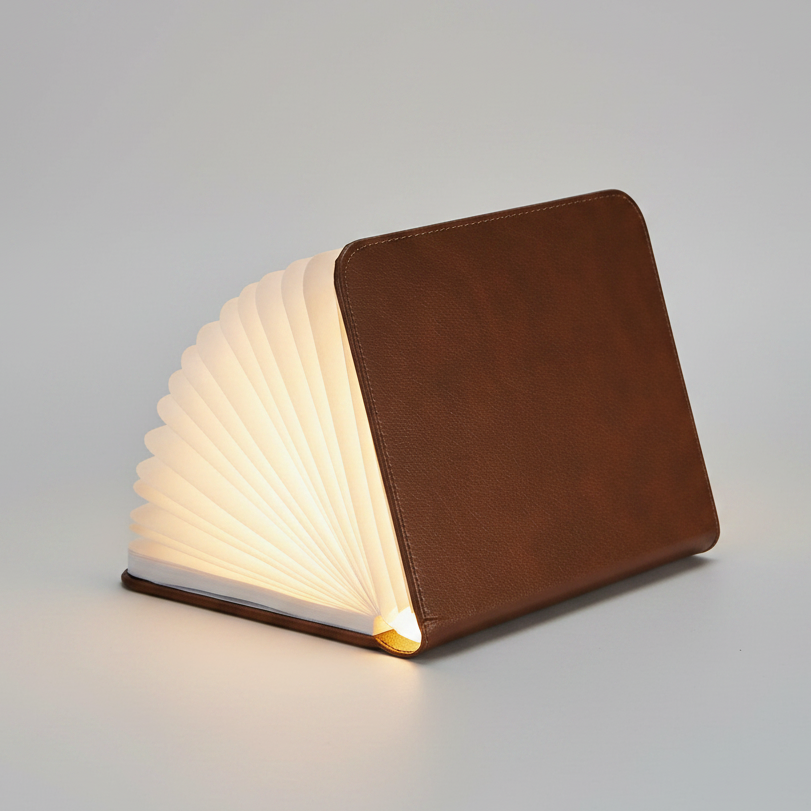 Smart boklampa Book Light Skinn - Large (två färger)