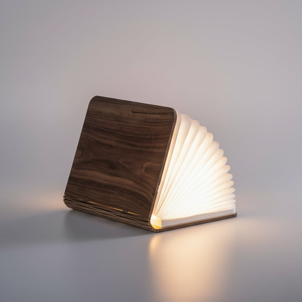Smart boklampa Book Light Naturträ - Small (två färger)