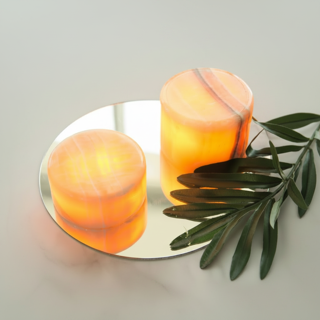 Lysande marmorsten MARBLE Bärnsten blank
