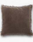 KUDDFODRAL SAMMET & LINNE - Ash Brown 50x70