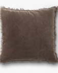 KUDDFODRAL SAMMET & LINNE - Ash Brown 50x50
